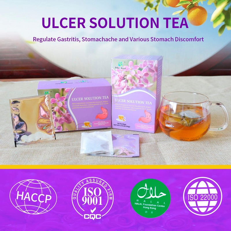 Wins Town Ulcer Solution Tea, Regulate Gastritis, Stomachache and Various