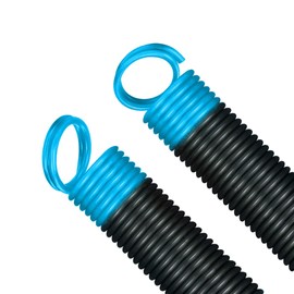 2 Pack 25" Garage Door Springs for 7 FT Garage Doors Doors - Made in USA (90 LBS Light Blue End 2 Springs)