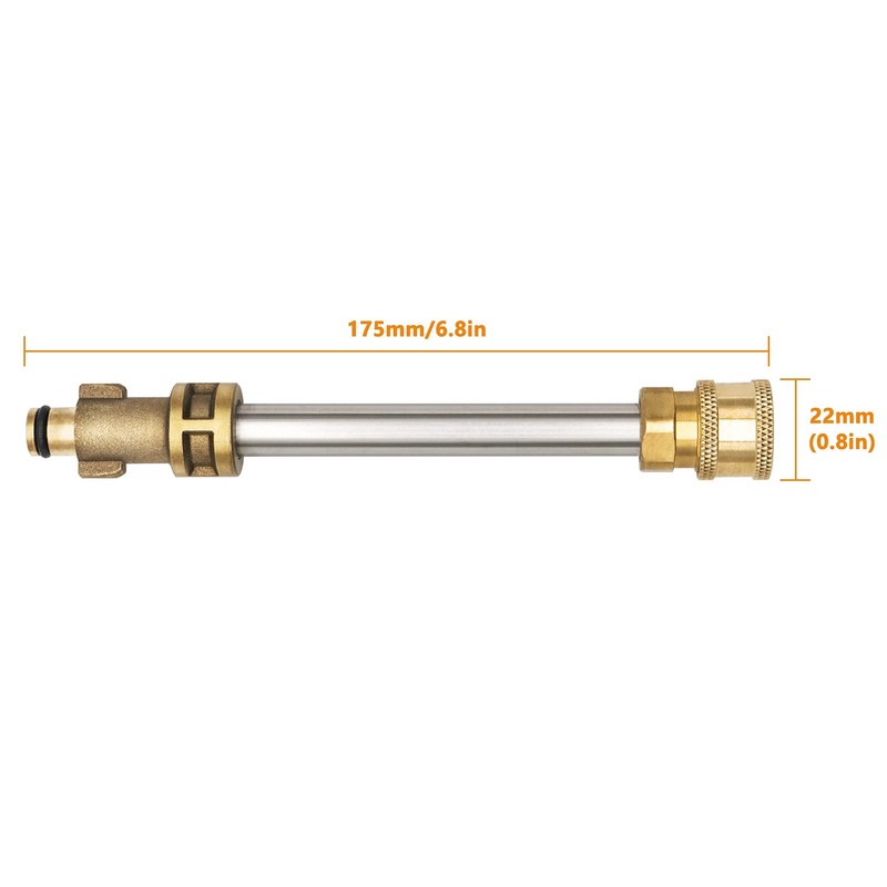 Fai Top Pressure Washer Gun Adapter, 1/4 Inch Internal Thread