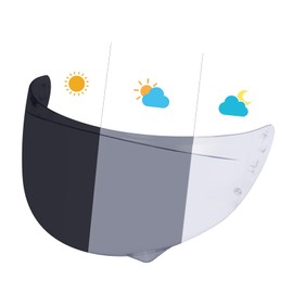 PSLER Photochromic HJ-34P Visor - HJ-34P Visor Tinted C10 Helmet Visor Pinlock-Ready Face Shield for HJ-34P C10,Photochromic