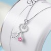 AOBOCO Sterling Silver Stethoscope Necklace Infinity Heart Pendant Doctor Nurse