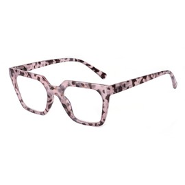 firstsense Gafas de lectura para mujer y hombre con bisagra de resorte, antifatiga visual y protección UV, color mármol rosa ruborizado, 1.5