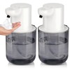 2 Pack Automatic Foaming Soap Dispenser, 14oz/400ML USB Touchless Soap