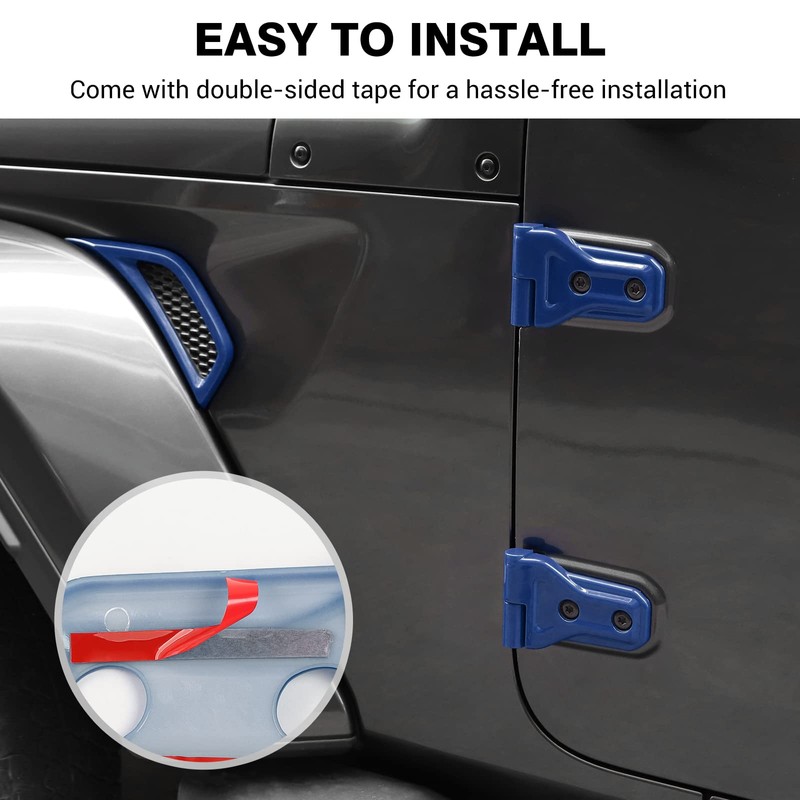 JeCar Exterior Trim Kits Door & Hood Hinge Covers Door