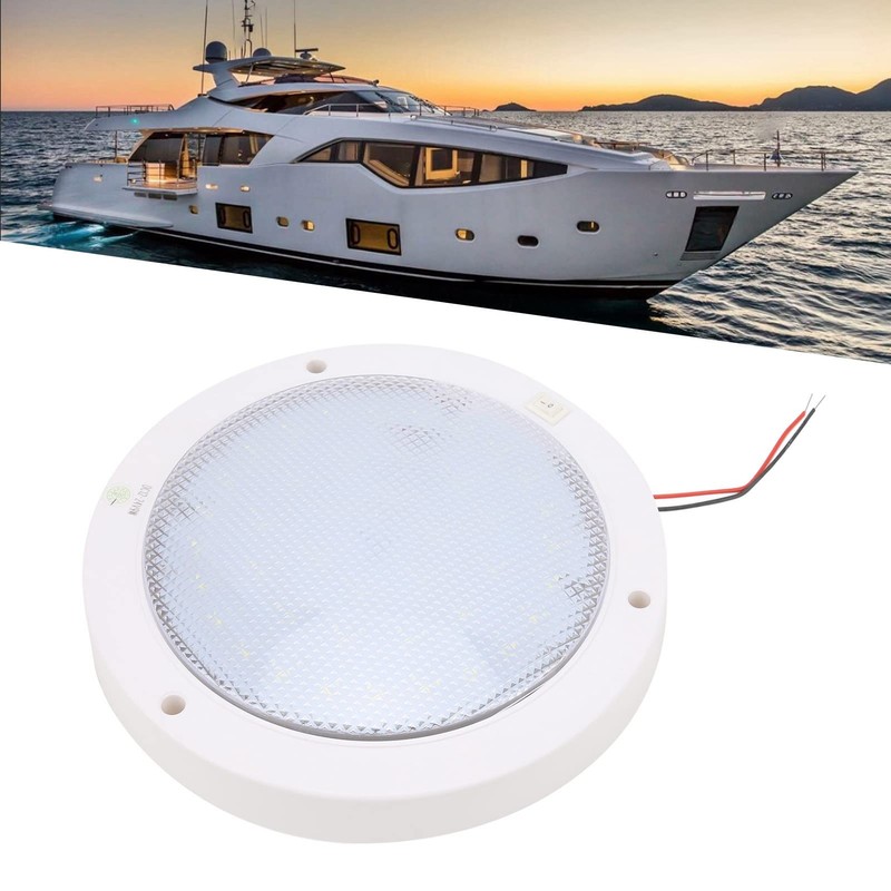 MUNEFE 12V Round Led Panel Light, LED Downlight, LED Boat