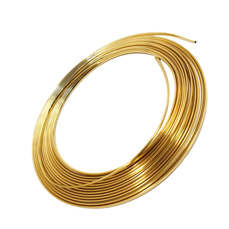 sourcingmap Gold Tone U-Shaped Trim Strip Car Door Edge Protector