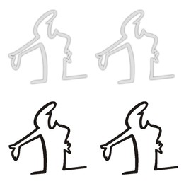 UYVPAER 4 Stück Auto Aufkleber Lustige,Car Sticker Funny,Wütender Mann Kratzer Erinnerung Autoaufkleber,Kühlschrankaufkleber, Glastüraufkleber, Personalisierte Kreative Aufkleber