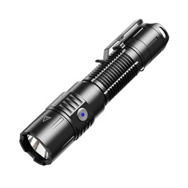 soonfire soonfire MX75 2530 Lumen LED Tactical Flashlight Law Enforcement, 390 Yards Beam Distance USB-C Rechargeable Pocket Flashlight with Battery
