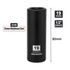 MIXPOWER 1/2 Inch Drive Deep Impact Socket, CR-MO, 19mm, 6