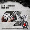 23 In 1 Snow-flake Multi-Tool with Fidget Toys Function Snowflake