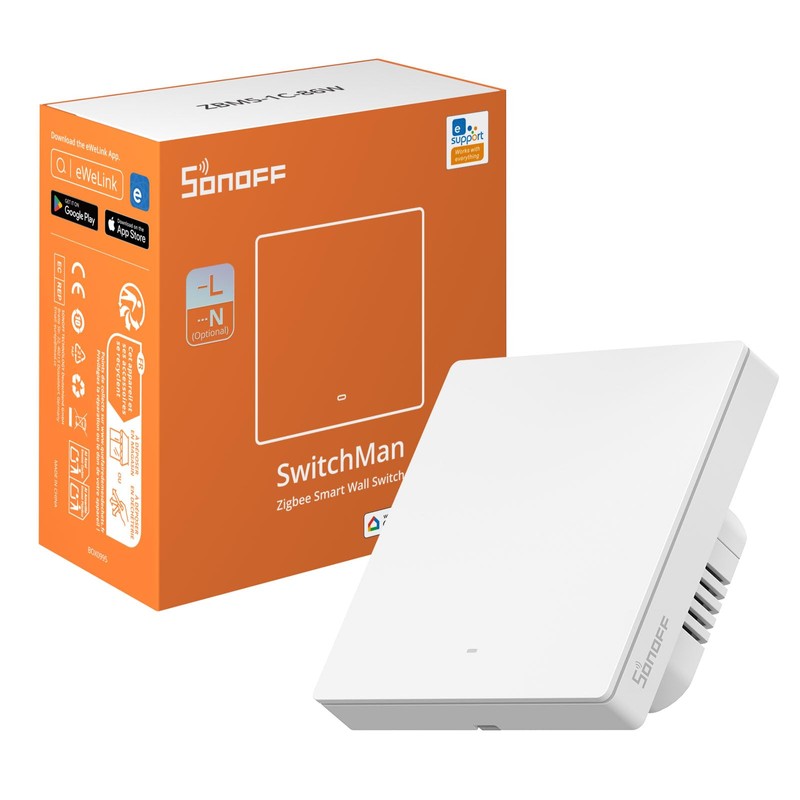 SONOFF Zigbee Smart Light Switch, Requires SONOFF Zigbee Hub, Smart