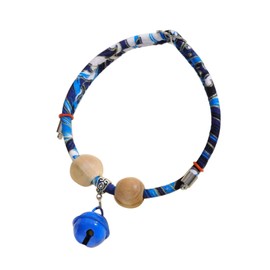Cat Collar with Bell Safety Buckle, Cute Collar, Cat Collar, Small Animals, Suitable for Small Dogs, Ultra Lightweight, S, Safe, Adjustable (Blue, XS)