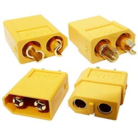 Audiophan Bullet Connector XT60 Male Female Set Yellow XT60 (2 Pairs)