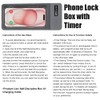 Phone Lock Box with Timer, Mini Portable Self-Control Timed Lock