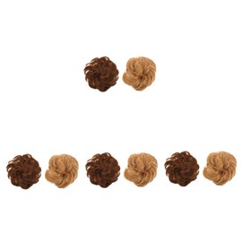 FOMIYES 4sets Easy to Use Hair Bun Ropes for Women Ponytail Chignon Hair Extension Bun Scrunchies 2pcs*4