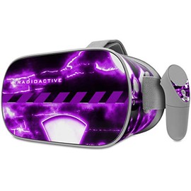 Decal Style Skin Wrap Compatible with Oculus Go Headset - Radioactive Purple (Oculus NOT Included)