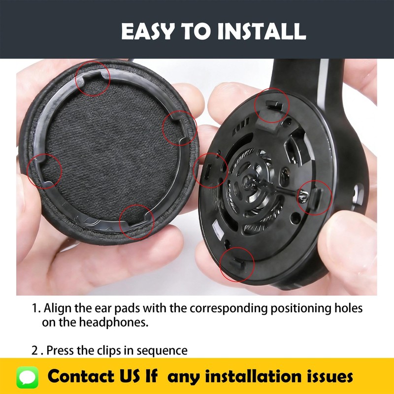 Live 400BT Earpads Cushion Replacement for JBL Live 400BT Headphone