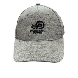Pickleball Marketplace Jersey Cap Moisture Wicking | Performance Mesh/Low Profile Pickleball Cap - Light Grey