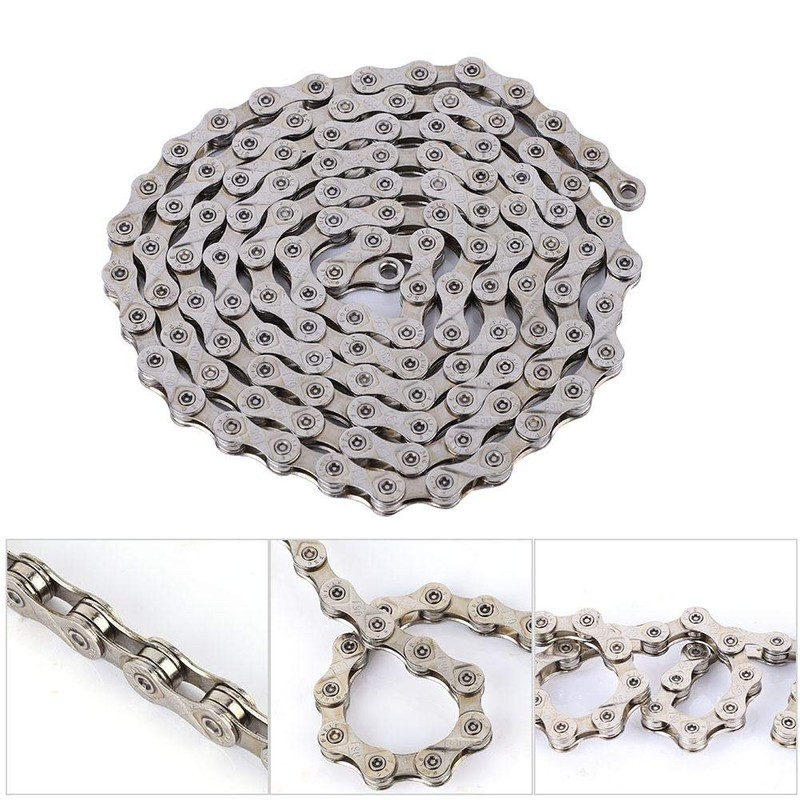 Bicycle Chain, 21/24/27 Speed Bike Chains Steel Hollow Chains for