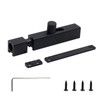 Nicerity 2Pcs Security Door Bolt Latch 3.54inch/90mm Black Door Safety