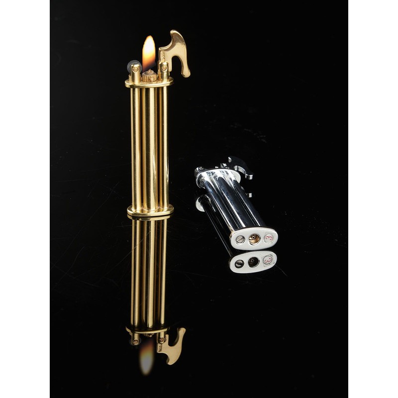 Vintage Antique Lighter,Cool Lighters, Unique Birthday Gifts for Men (Gold)