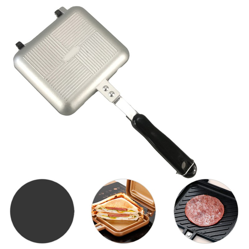 Aluminum Double Sided Frying Pan Dual Sided Sandwich Maker Pan