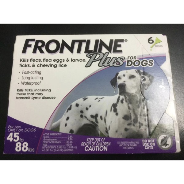 FRONTLINE Front Plus For Dogs 45 to 88 LBS 6