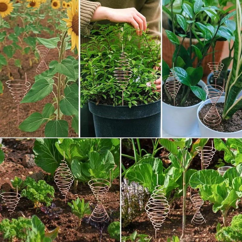 HOKZYHOUSE 2Pcs Gardening Coil Wire Winding Jig, Electro Culture Copper