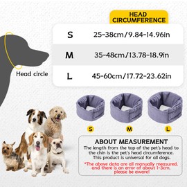 YHZNAGEM Dog Neck and Ear Warmers for Dogs, Ear Protection Dog, Ear Protection Dog, Dog Headband for Anxiety Relief, Hearing Protection Earmuffs, Adjustable, Multifunctional (Purple, S)