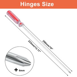 Piutouyar 10 Inch Phillips Screwdriver, Extra Long Shaft Cross Head Screwdriver #2 Magnetic Tip Screwdrivers Long Screwdriver for Repair Home Improvement