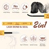 QUEWEL DIY Lash-Extensions Kit MIX10-18mm Lash-Clusters with Bond&Seal Super Hold,