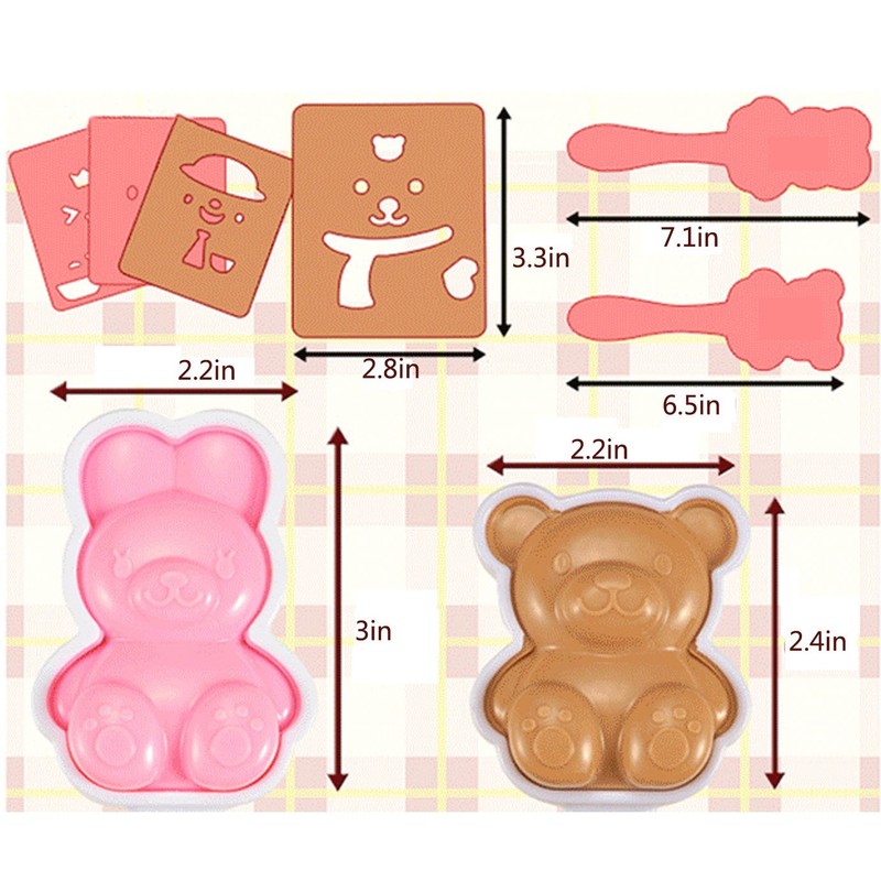 Millya Rabbit Bear Shape Sushi Maker Mould Rice Ball Onigiri