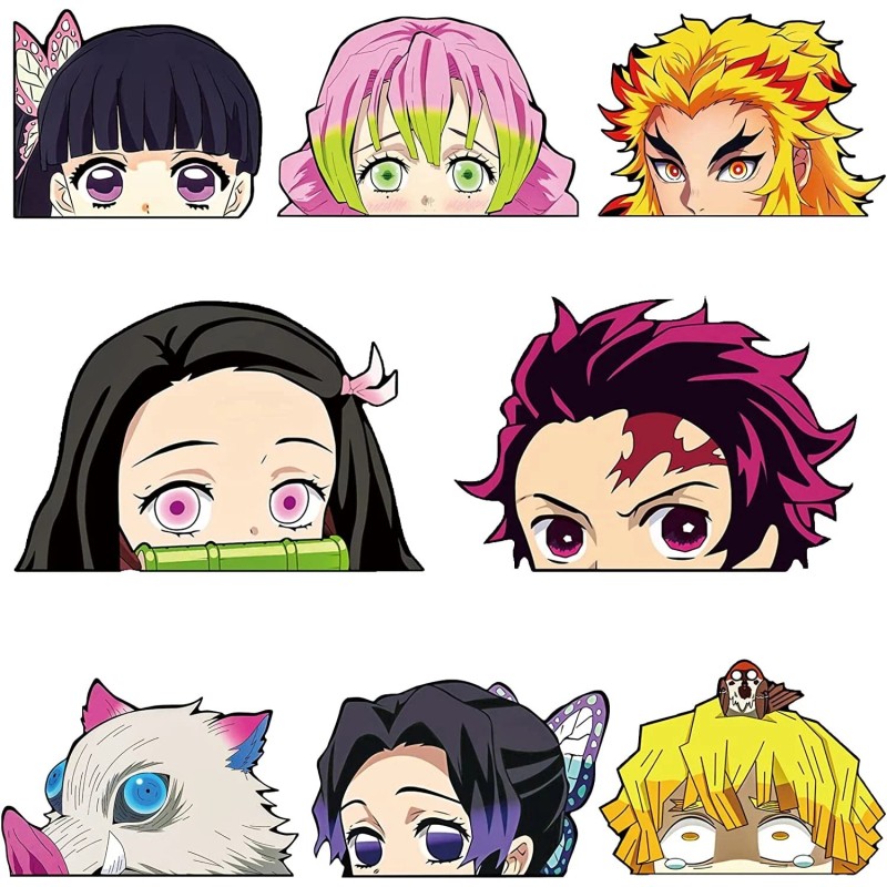 NEW Demon Slayer Sticker Nezuko Peeker Car Decal Stickers 4.17"