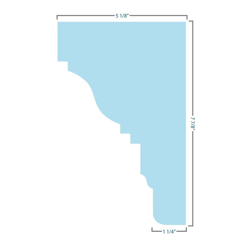 Ekena Millwork CRH08X71ST Crosshead, Factory Primed White