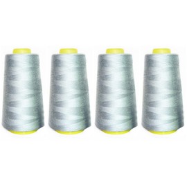 Selric [12000 Yards] 100% Spun Polyester Sewing Thread All Purpose Thread [Size 402 Silver Grey] 21 Colors Available