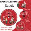 Funny Christmas Tree Skirt 48'' Happy Xmas Tree Collar Winter