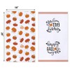 Happy Fall Y'all Pumpkin Stripe Kitchen Dish Towel 18 x