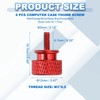 sourcing map 6 Pcs M3x7mm Knurled Thumb Screw Computer Case