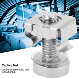 Rack Screw Nut, 20Pcs Set Captive Nut Network Cabinet Rack Screws Cage Nuts Assortment Kit Mounting Screws Hardware (M5*20),Nut, Captive Nuts (M5*20(20PCS))