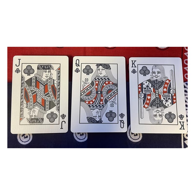 MJM Bicycle Bandana Stripper (Red) Playing Cards