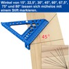 3D Woodworking Mitre Square - Precision Aluminum Alloy Measuring Tool,