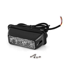 Acouto Luz estroboscópica de advertencia para coche, 3 luces LED estroboscópicas de emergencia para coche, camión, luz intermitente, luz blanca