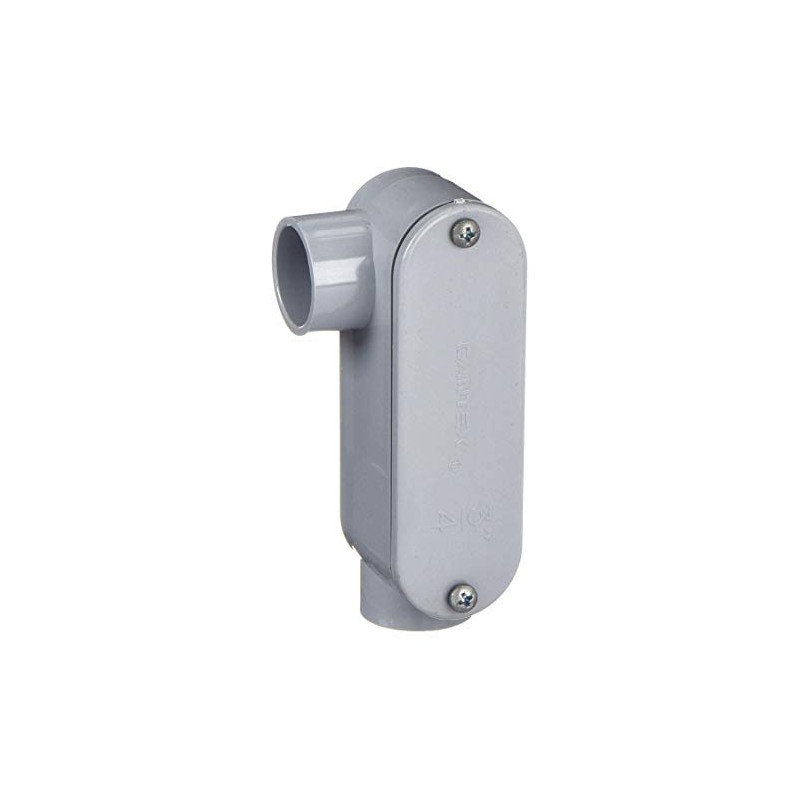 CANTEX Conduit Outlet Body, PVC, LR