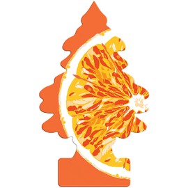 Little Trees Air Freshener Tree MTR0084B Orange Juice Fragrance For Car Home Boat Caravan - 24 Pack