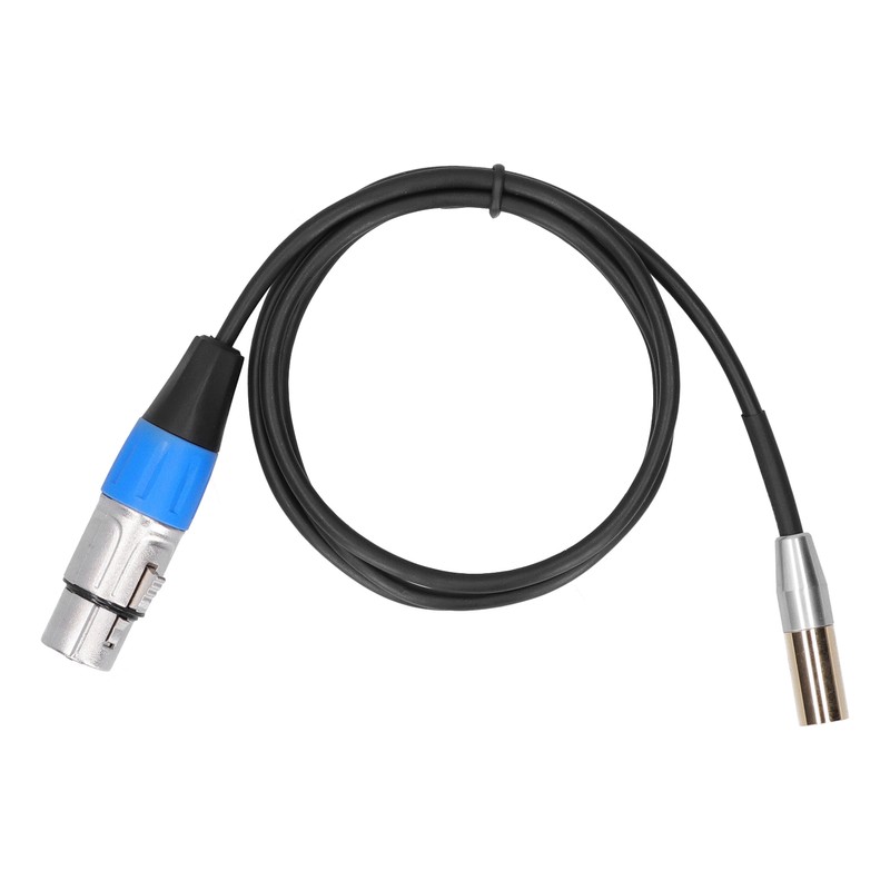 3Pin Audio Cable Mini Male to XLR Female Zinc Alloy