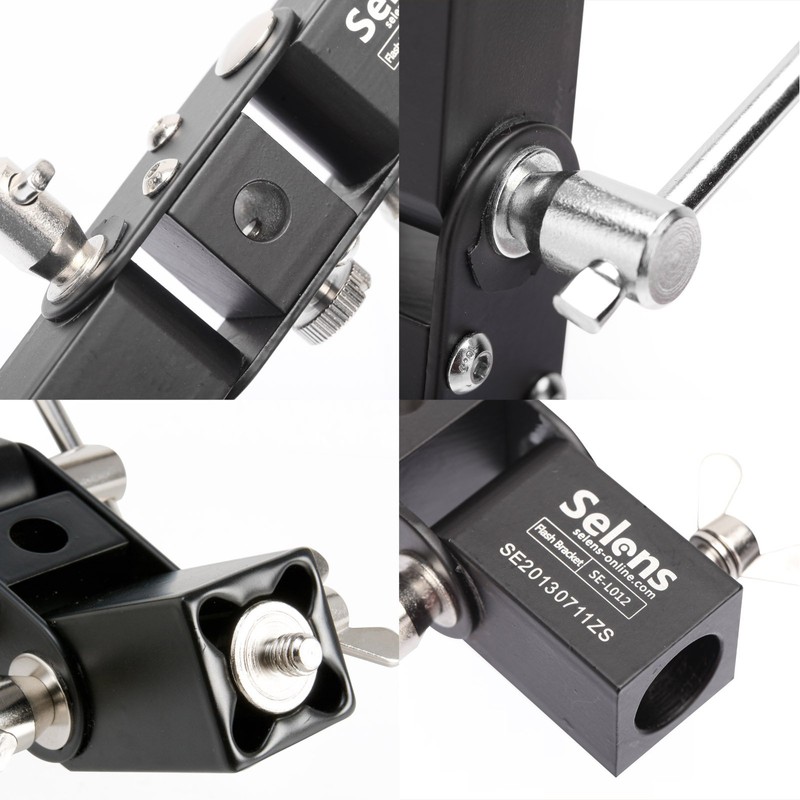 Selens Photography Strobe Umbrella Strobe Holder Studio Bracket 180° Adjustable