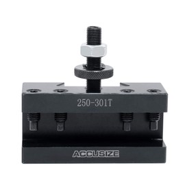 Accusize Industrial Tools CXA Turning and Facing Holder, for 1'' Turning Tools, Quick Change Tool Holder, Style 1, 0250-0301T