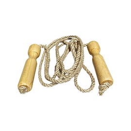 3002 Wooden Skipping Rope Gymnastics Rope Length 235 cm Reinforced Centre Individually Adjustable Made in Germany
