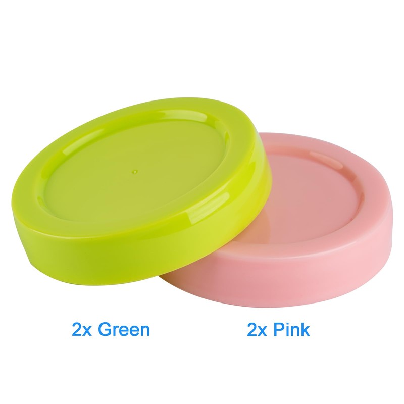 (4-PCs) Travel Bottle Caps Compatible with Como tomo Bottles, Storage