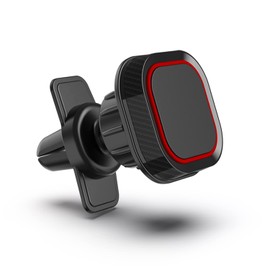 SOGA Car Phone Mount Magnetic Phone Car Mount Strong Magnet Air Vent Mount 360 Rotation Car Phone Holder fit for Cell Phones Universal Black/Red